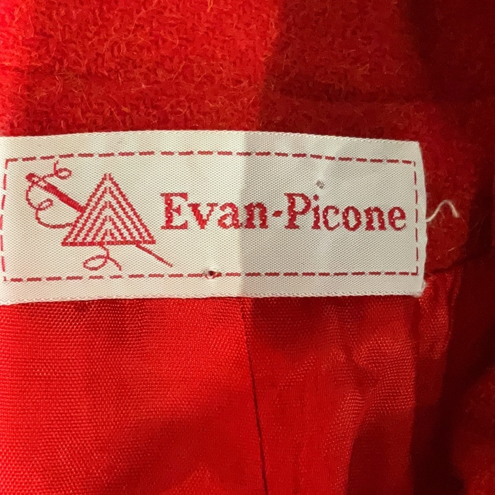 Evan-Picone Red Wool Blazer with Elbow Patches Size 10 - Picture 5 of 8
